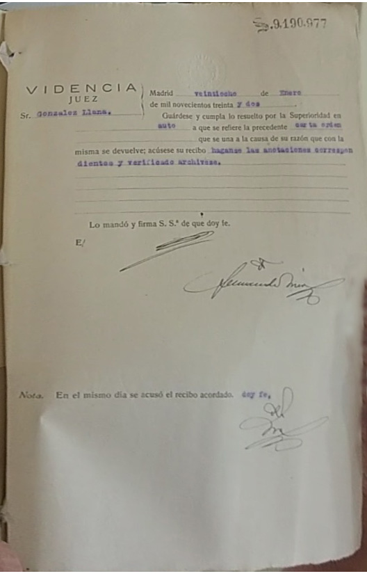 Cierre del sumario del robo de la corona de Suintila por el juez