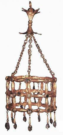 Tesoro de Guarrazar corona de enrejado museo arqueológico nacional