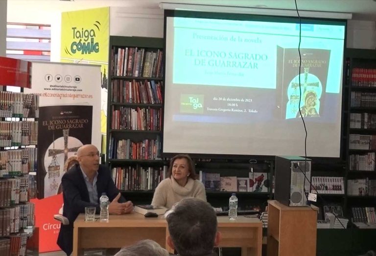 Presentación de la novela El Icono Sagrado de Guarrazar en la Librería Taiga de Toledo. Reseñas